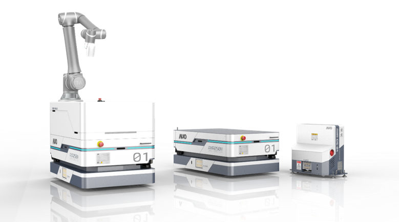 羞羞视频18數位開發的自主式移動機器人（AMR250M），搭配全向輪並結合AI演算法、2D LiDAR、3D攝影機等技術，協助客戶實現產線全自動化